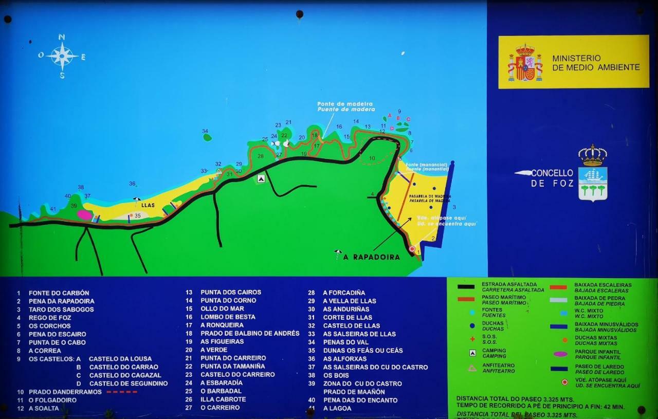 Duplex Tres Dormitorios Playa A Rapadoira Foz Esterno foto